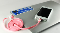 3 FT iPhone 5 Lightning Noodle Cable1234567